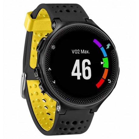 Silikonový řemínek pro Garmin Forerunner 735 XT černo-žlutý