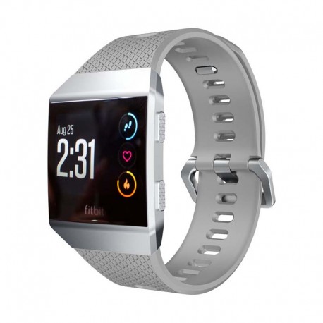 Sportovní silikonový řemínek pro Fitbit Ionic šedý