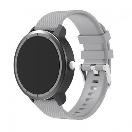 Silikonový řemínek pro Garmin Vivoactive 3 šedý