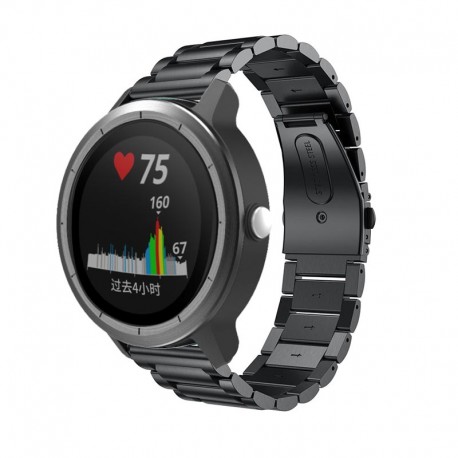 Kovový řemínek pro Garmin Vivoactive 3 černý