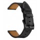 Kožený řemínek pro Garmin Vivomove Optic černý