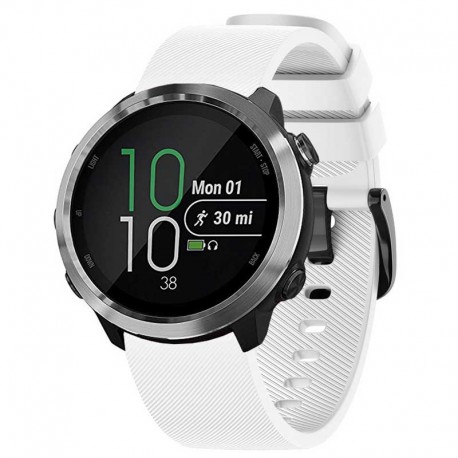 Silikonový řemínek pro Garmin Forerunner 645 bílý