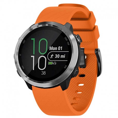 Silikonový řemínek pro Garmin Forerunner 645 oranžový