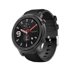 Kožený řemínek premium pro Xiaomi Amazfit GTR 47mm černý