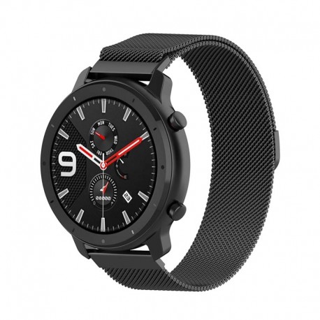 Řemínek Milánský tah pro Xiaomi Amazfit GTR 42mm černý