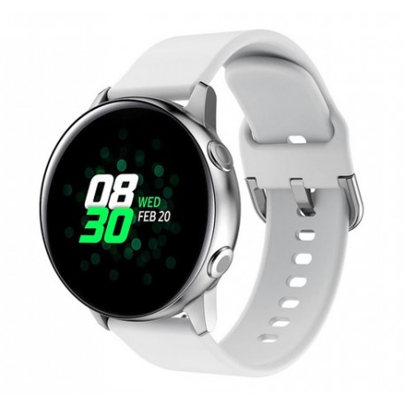 Silikonový řemínek pro Samsung Galaxy Watch Active 2 40mm bílý