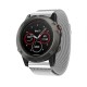 Řemínek Milánský tah pro Garmin Fenix 5X/5X Saphire/5X Plus stříbrný