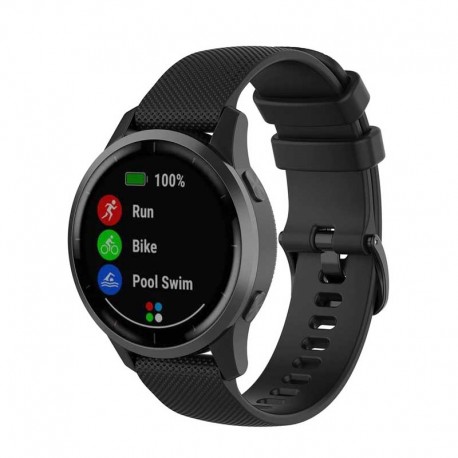 Silikonový řemínek pro Garmin Vivoactive 4 černý