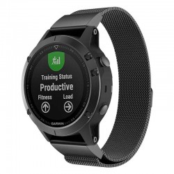 Řemínek Milánský tah pro Garmin Fenix 6/6 Pro černý