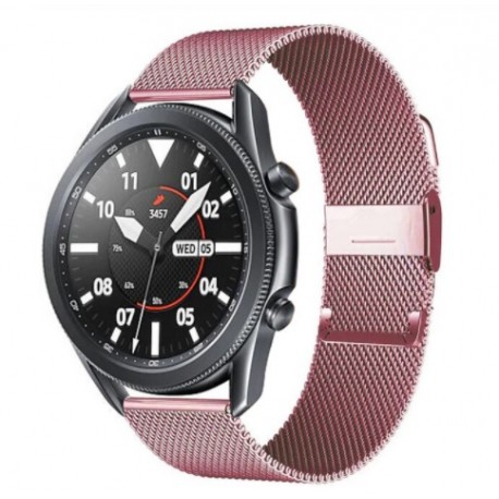 Řemínek Milánský tah pro Samsung Galaxy Watch 3 41mm růžový