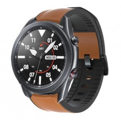Kožený řemínek premium pro Samsung Galaxy Watch 3 45mm hnědý