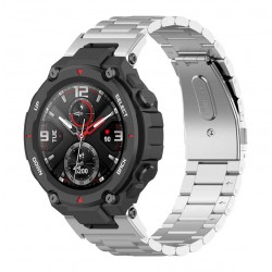 Kovový řemínek pro Xiaomi Amazfit T-Rex stříbrný