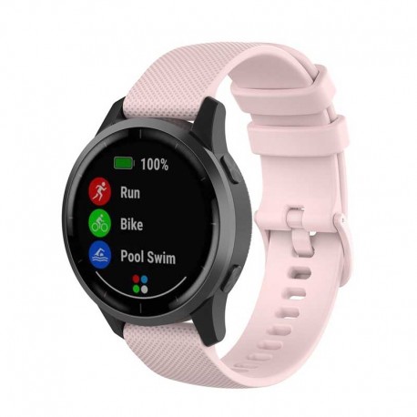 Silikonový řemínek pro Garmin Vivoactive 4s růžový