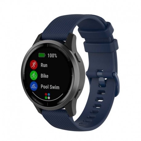 Silikonový řemínek pro Garmin Vivoactive 4s modrý