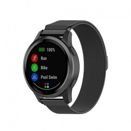 Řemínek Milánský tah pro Garmin Vivoactive 4s černý