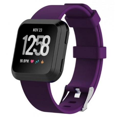Sportovní silikonový řemínek pro Fitbit Versa 2 fialový