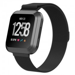 Řemínek Milánský tah pro Fitbit Versa 2 černý