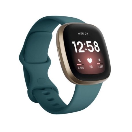Sportovní silikonový řemínek pro Fitbit Versa 3 světle modrý