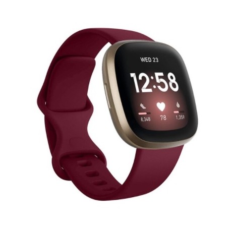 Sportovní silikonový řemínek pro Fitbit Sense fialový