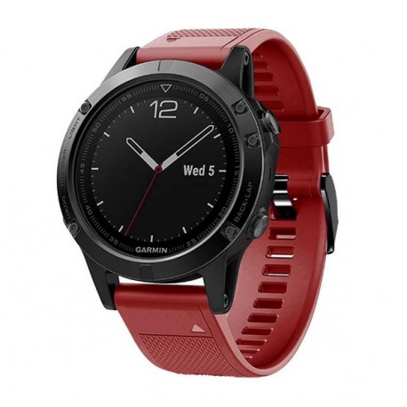 Silikonový řemínek pro Garmin Tactix Delta červený