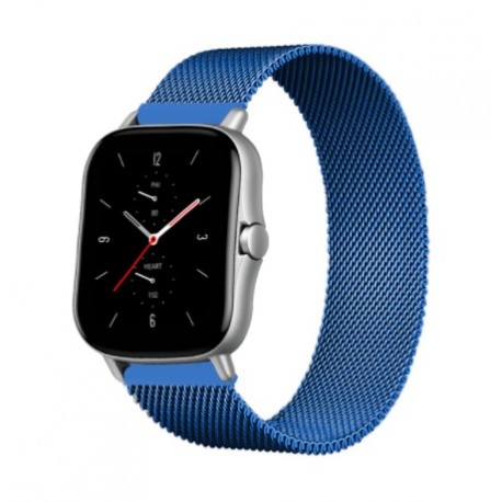 Řemínek Milánský tah pro Xiaomi Amazfit GTS 2e modrý