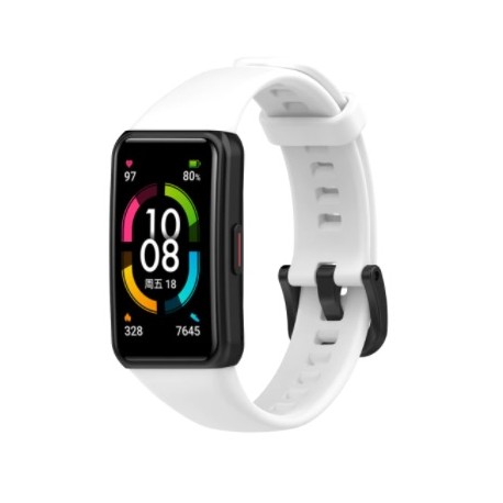 Silikonový řemínek pro Honor Band 6 bílý