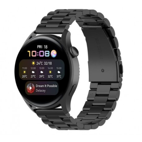 Kovový řemínek pro Huawei Watch 3 černý