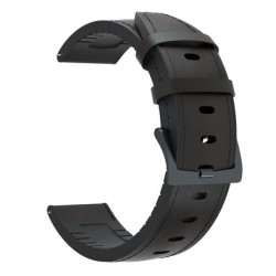 Kožený řemínek premium pro Huawei Watch 3 černý