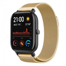 Řemínek Milánský tah pro Amazfit GTS 2 Mini zlatý