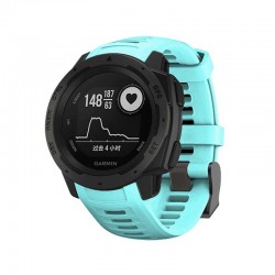 Silikonový řemínek pro Garmin Instinct 2 světle modrý