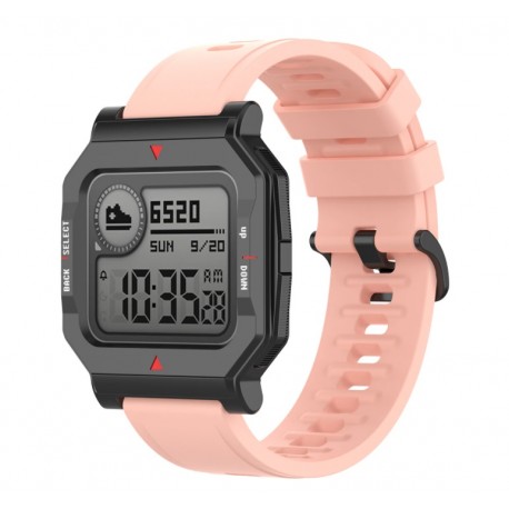 Silikonový řemínek pro Amazfit Neo růžový