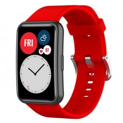 Silikonový řemínek pro Huawei Watch Fit červený