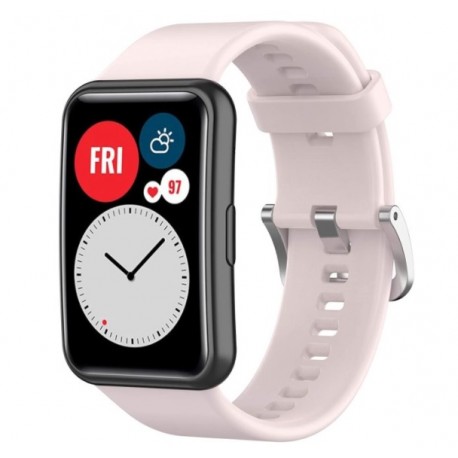 Silikonový řemínek pro Huawei Watch Fit růžový