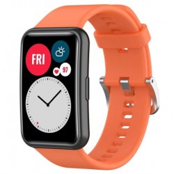 Silikonový řemínek pro Huawei Watch Fit oranžový