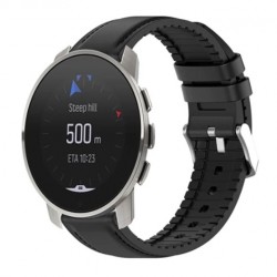 Kožený řemínek premium pro Suunto 9 Peak černý
