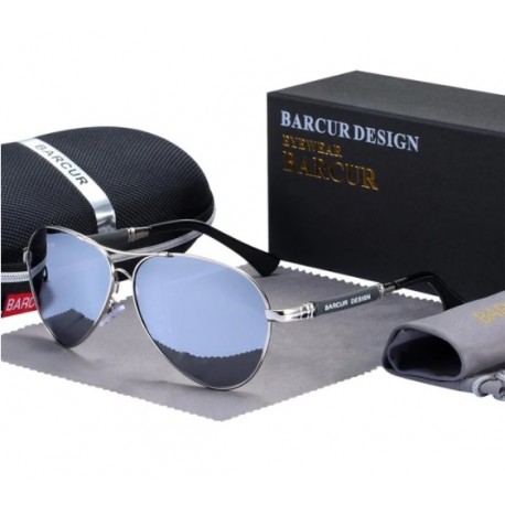 Sluneční brýle BARCUR BC8009 stříbrné