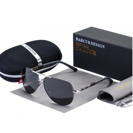 Sluneční brýle BARCUR BC8768 černo-stříbrné