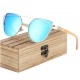 Dřevěné sluneční brýle BARCUR BC4122 modré
