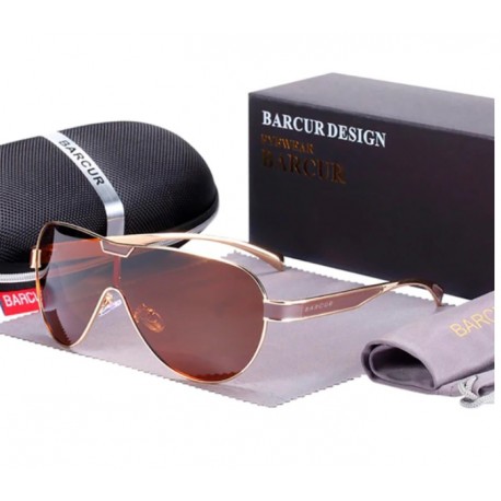 Sluneční brýle BARCUR BC8227 hnědé