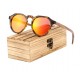 Dřevěné sluneční brýle BARCUR BC4123 oranžové