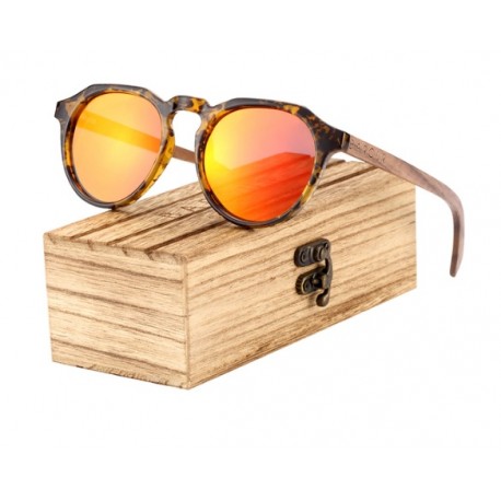 Dřevěné sluneční brýle BARCUR BC4123 oranžové