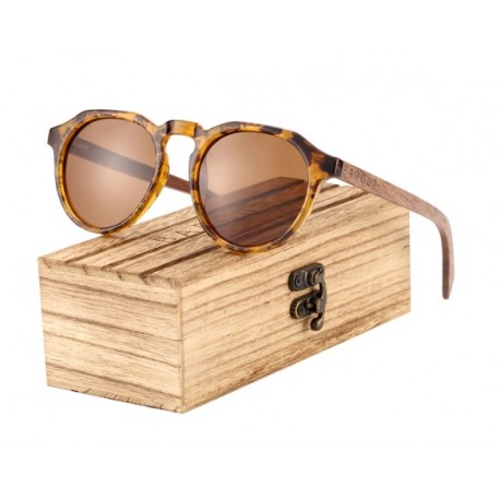 Dřevěné sluneční brýle BARCUR BC4123 hnědé