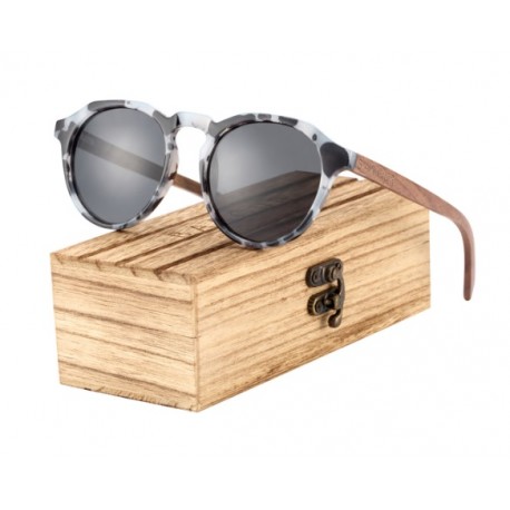 Dřevěné sluneční brýle BARCUR BC4123 černé