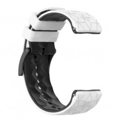 Silikonový řemínek pro Suunto Spartan Sport / Sport Wrist HR bílo-černý