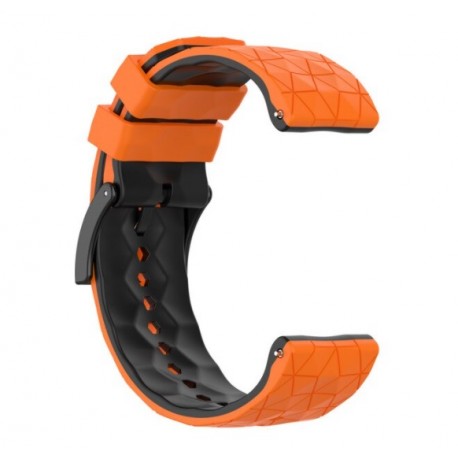Silikonový řemínek pro Suunto Spartan Sport / Sport Wrist HR oranžovo-černý
