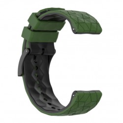 Silikonový řemínek pro Suunto Spartan Sport / Sport Wrist HR zeleno-černý