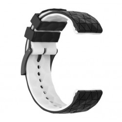 Silikonový řemínek pro Suunto Spartan Sport / Sport Wrist HR černo-bílý