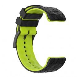 Silikonový řemínek pro Suunto Spartan Sport / Sport Wrist HR černo-limetkový