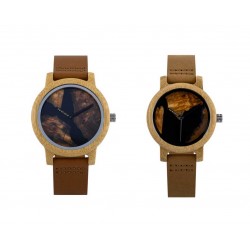 Pánské + dámské dřevěné hodinky Bobo Bird GT077