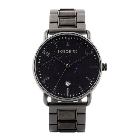 Pánské dřevěné hodinky Bobo Bird GT064 černé